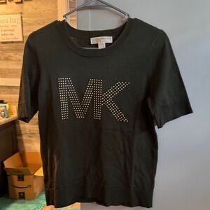 Michael Kors Forest Green Studded Sweater